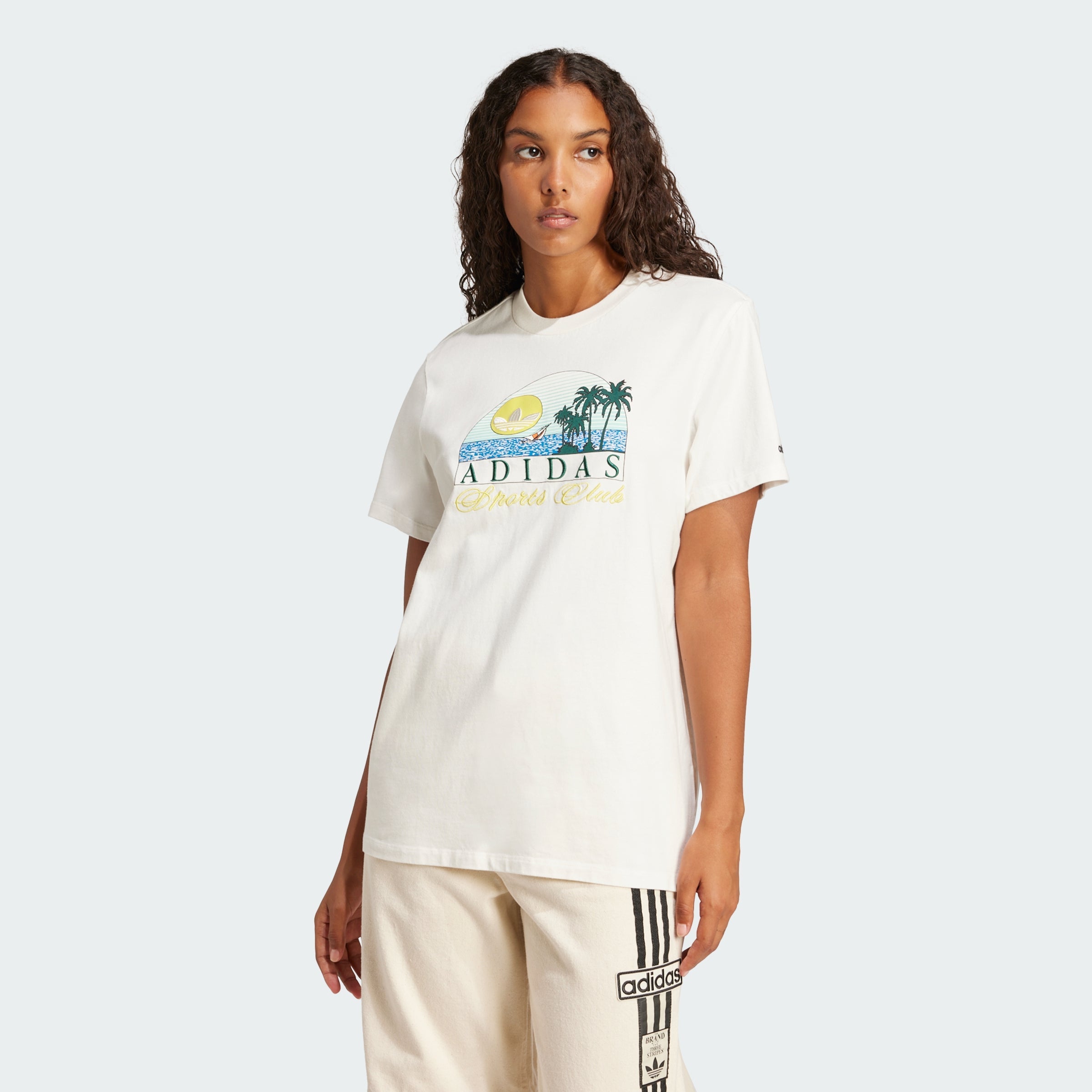 Women's adidas Trefoil Series Island Club Loose Tee