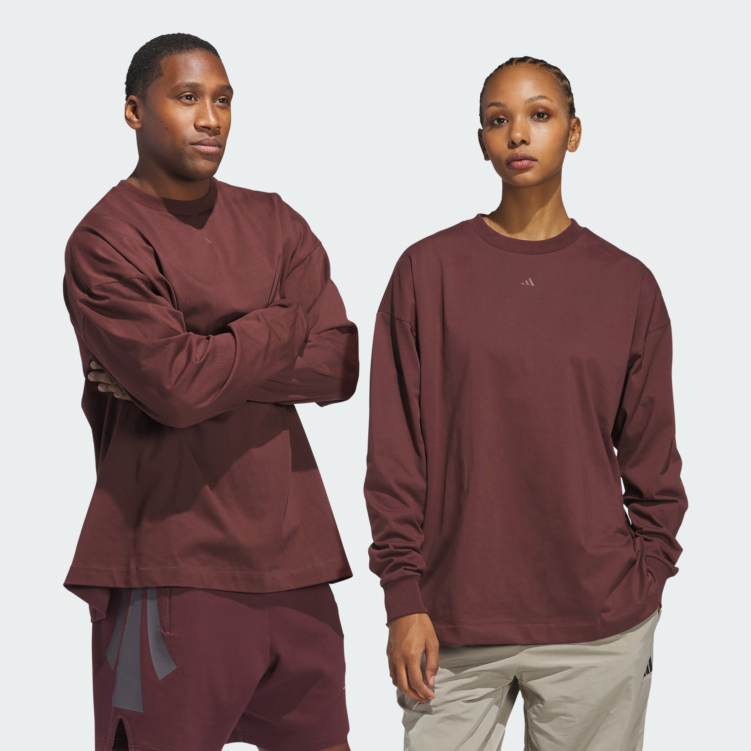 Men's adidas adidas Basketball Long Sleeve Tee (Gender Neutral)