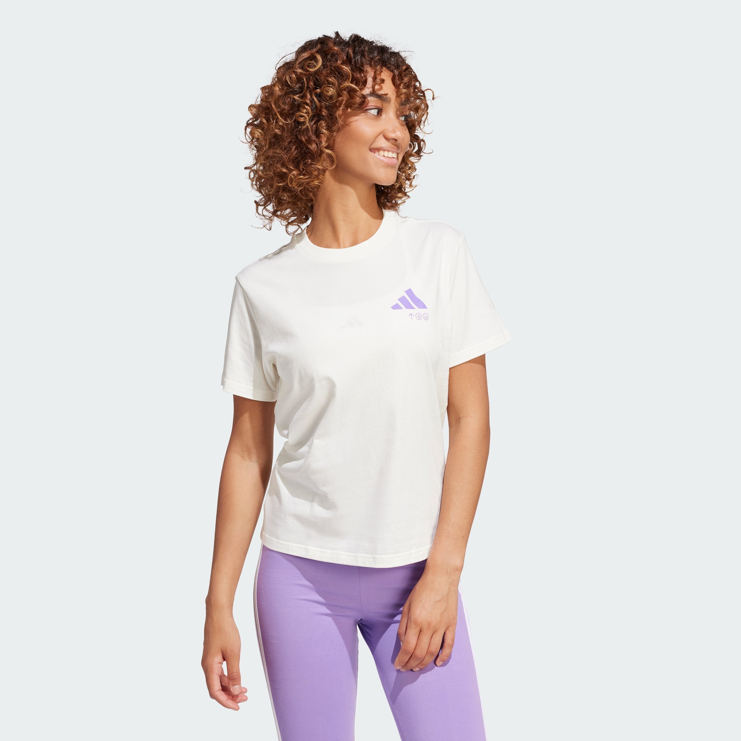 Women's adidas Lounge Verbiage Graphic Tee