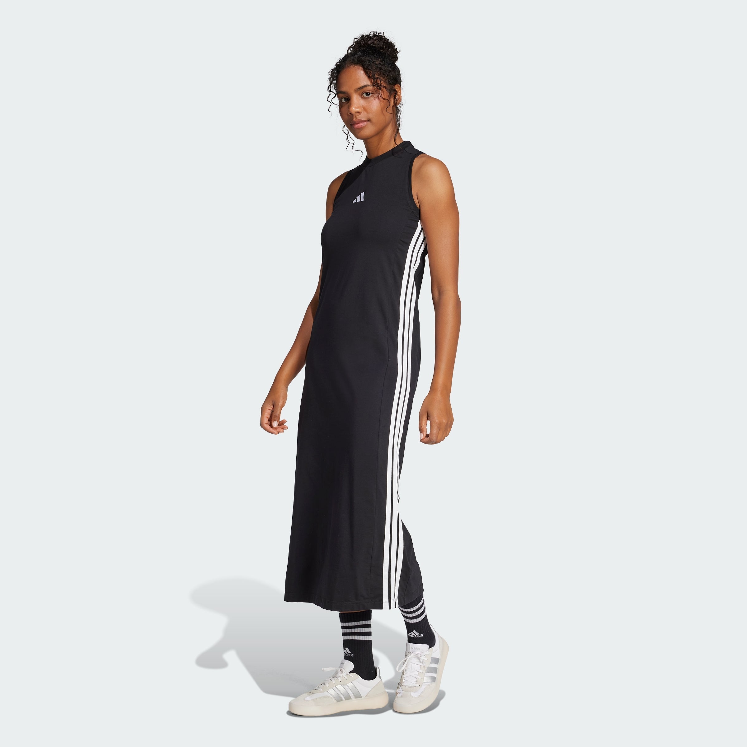 Women's adidas Essentials 3-Stripes Long Racerback Dress