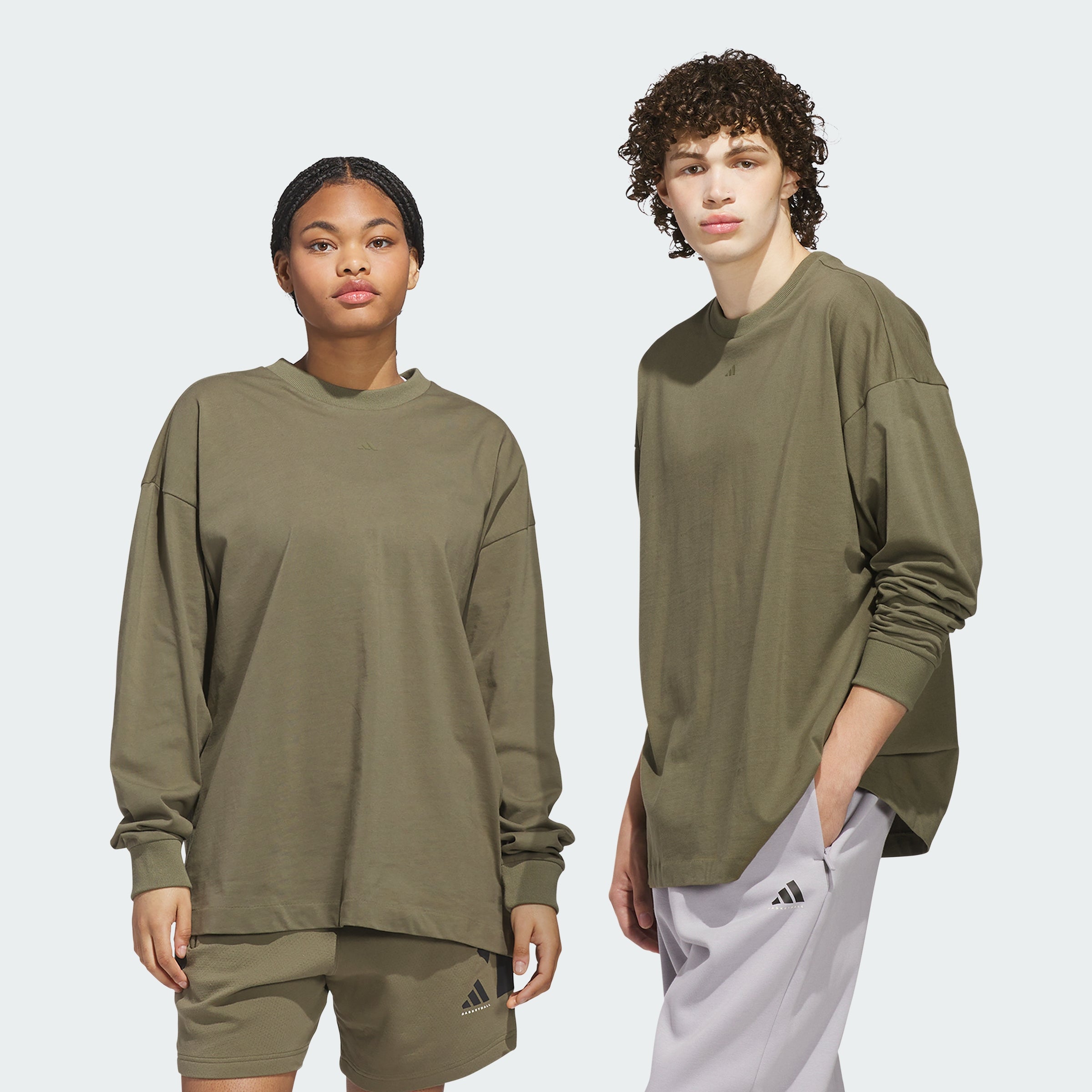 Men's adidas adidas Basketball Long Sleeve Tee (Gender Neutral)