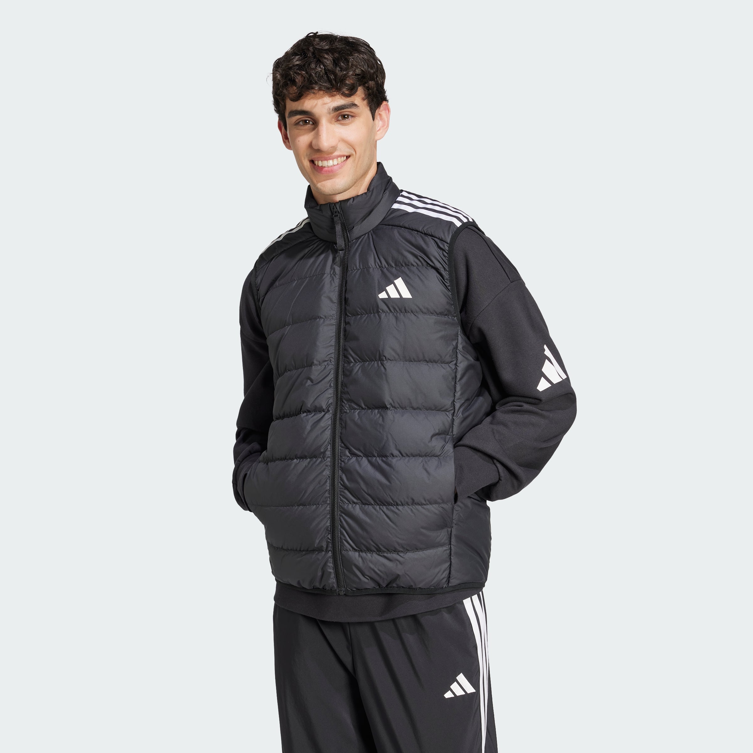 Men's adidas Essentials 3-Stripes Light Down Vest
