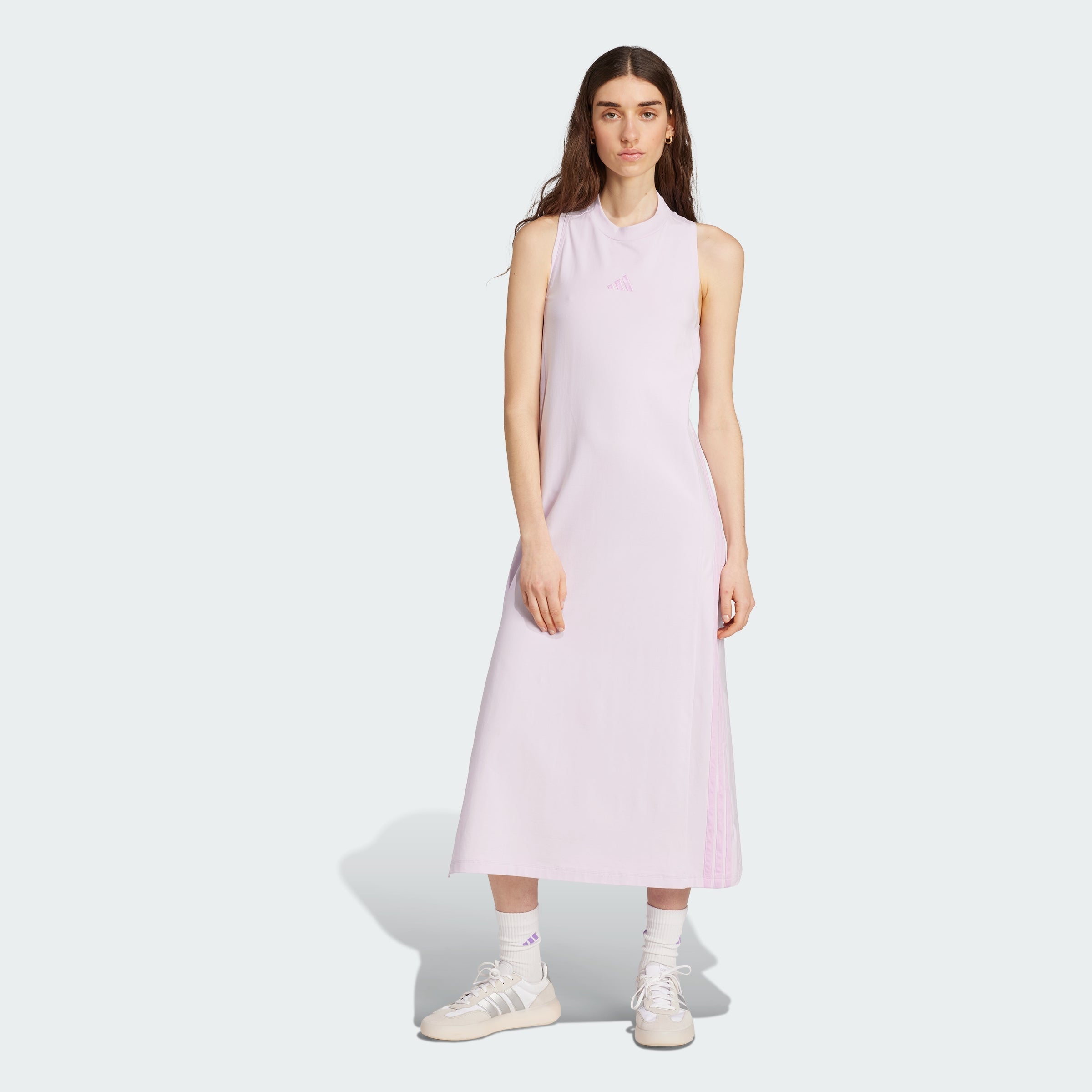 Women's adidas Essentials 3-Stripes Long Racerback Dress
